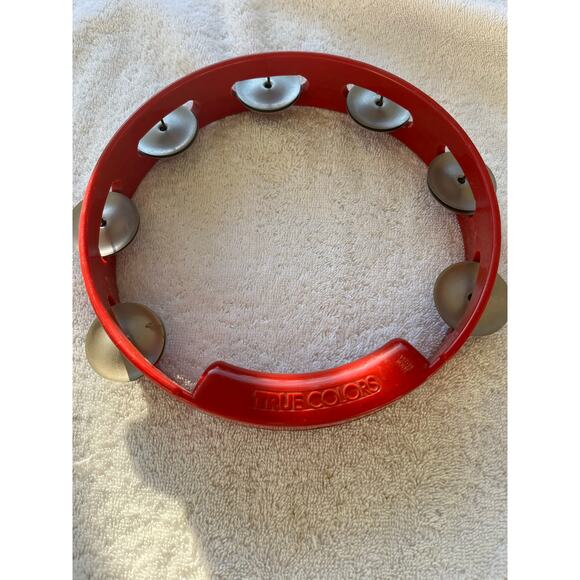 RhythmTech True Colors Tambourine Red 8”- Preowned - Picture 1 of 3